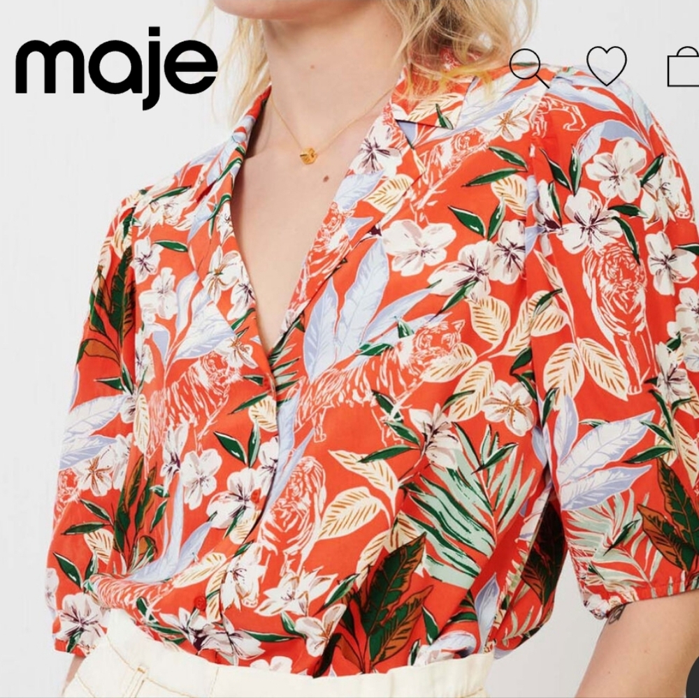 Maje Floral Blouse